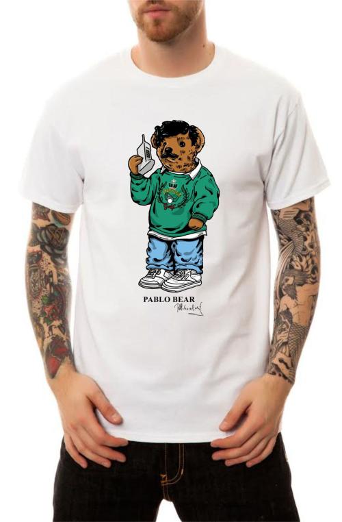The Pablo Bear T-Shirt in White