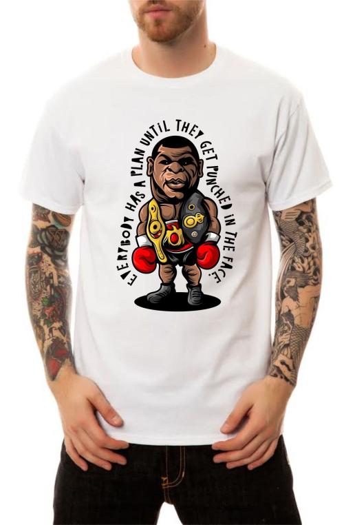 The Iron Mike Comic T-Shirt in White