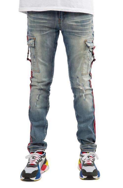 Oberon Cargo Stripe Jeans