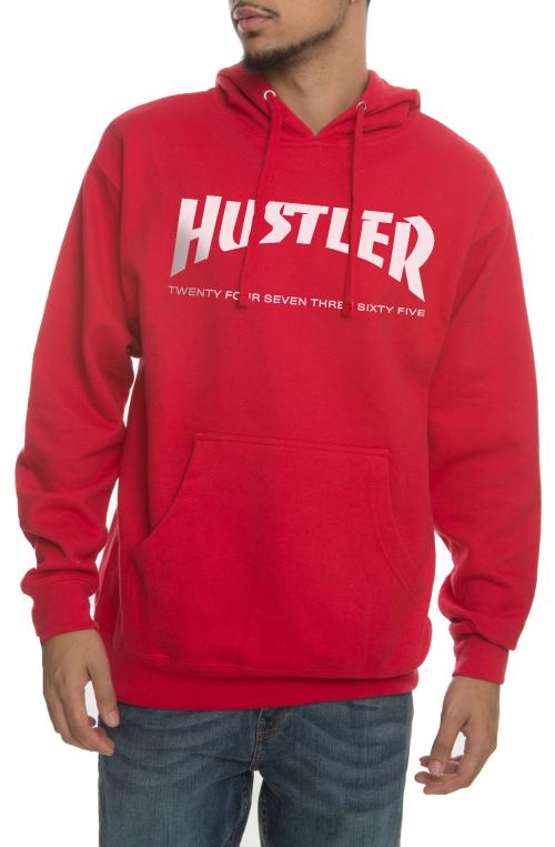 The Hustler 365 Hoodie in Red