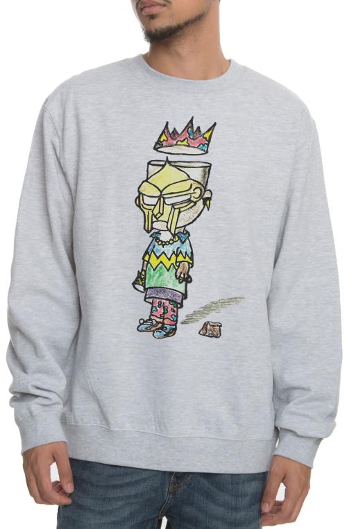 The Heroes Never Give Up Crewneck Sweatshirt in Heather Grey