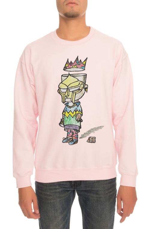 The Heroes Never Give Up Crewneck Sweatshirt in Light Pink