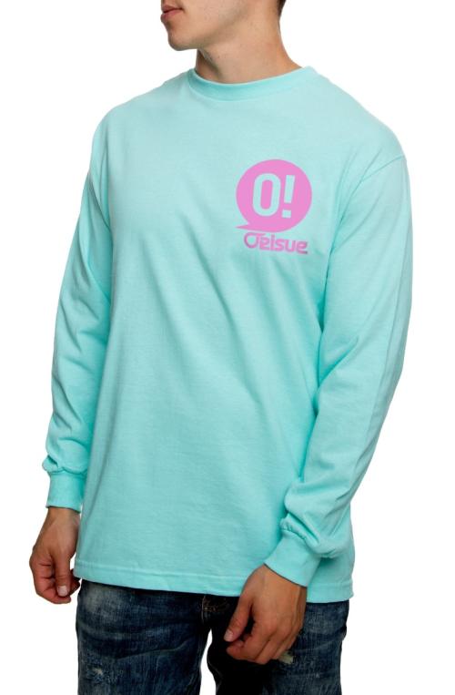 The O Bubble Long Sleeve Tee in Celadon