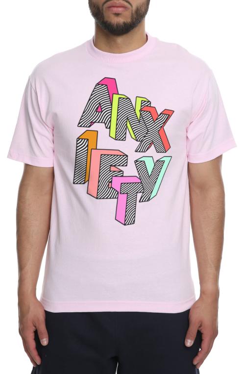 The Anxiety Tee in Pink