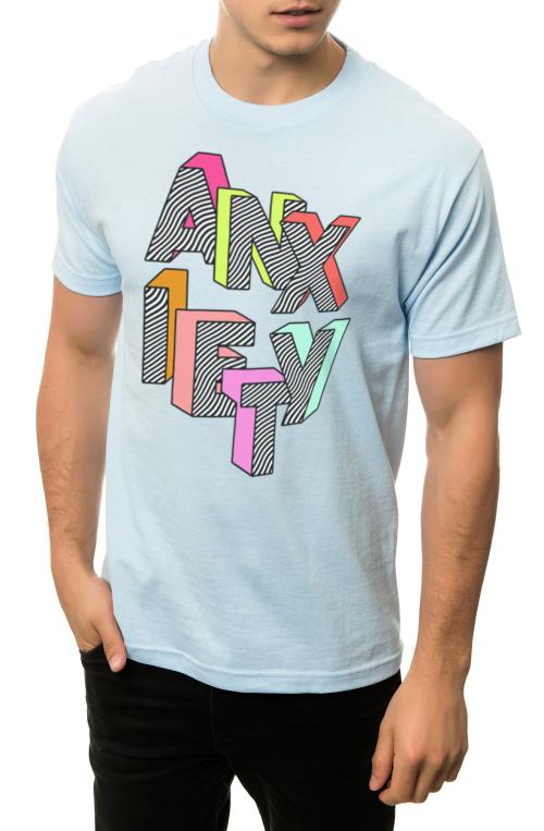 The Anxiety Tee in Powder Blue