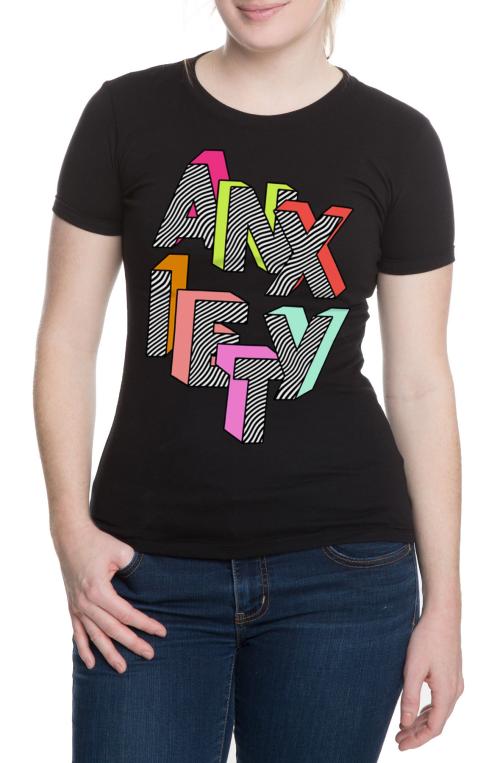 The Anxiety Tee in Black