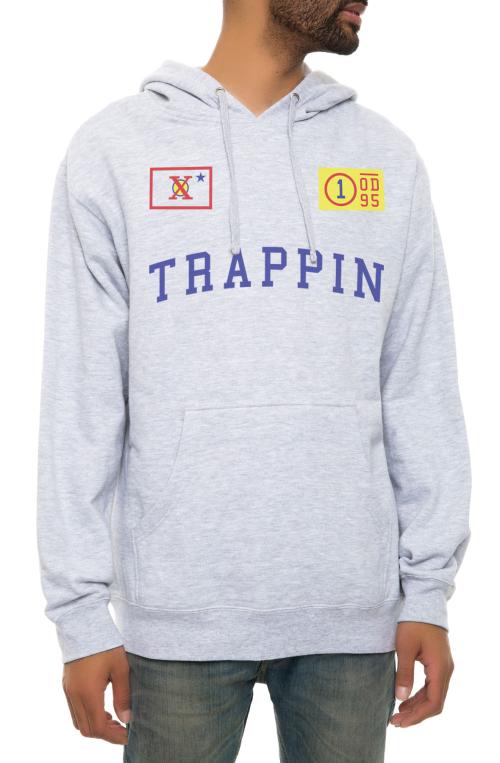 The Trappin 1995 Hoodie in Heather Grey
