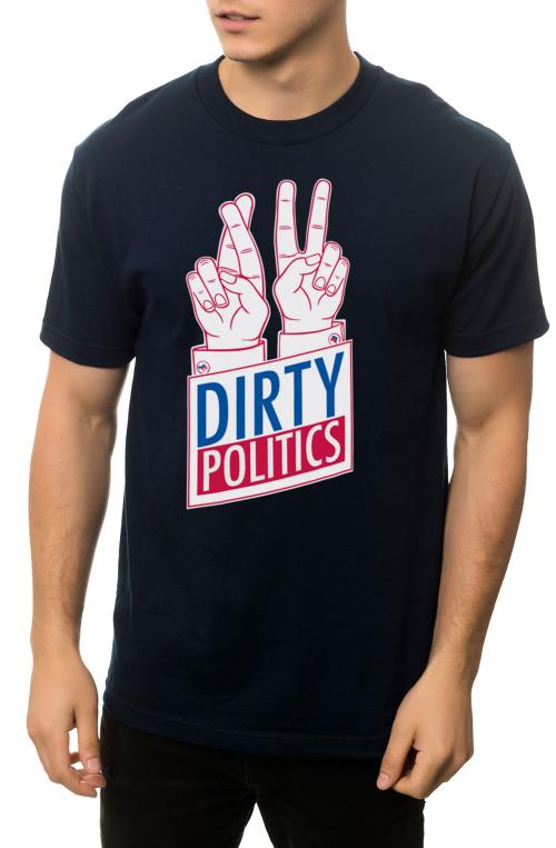The Dirty Politics Tee in Navy