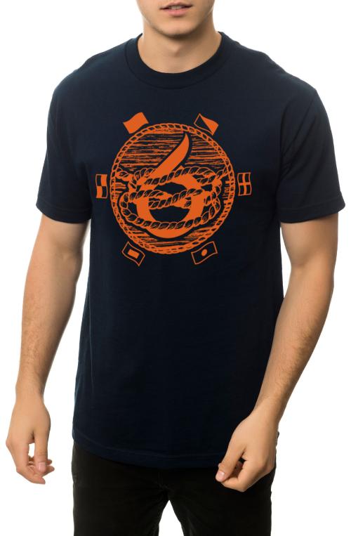 The Trading Mono Tee in Navy