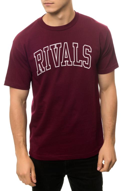 The Sports Arch Tee in Burgundy