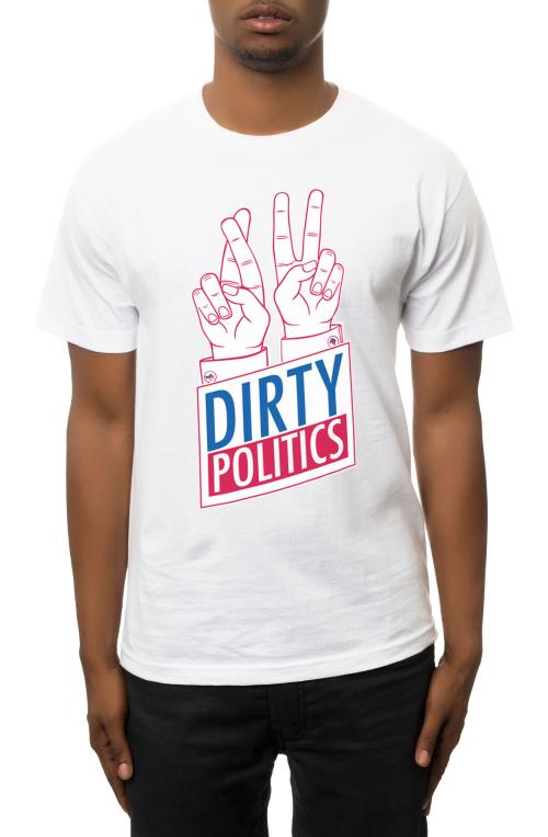 The Dirty Politics Tee in White