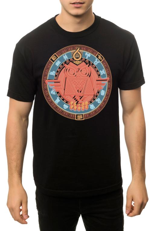 The Inca Wheel Tee in Black