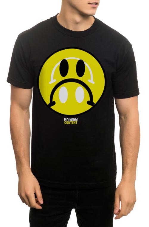 The Two Moods Tee in Black