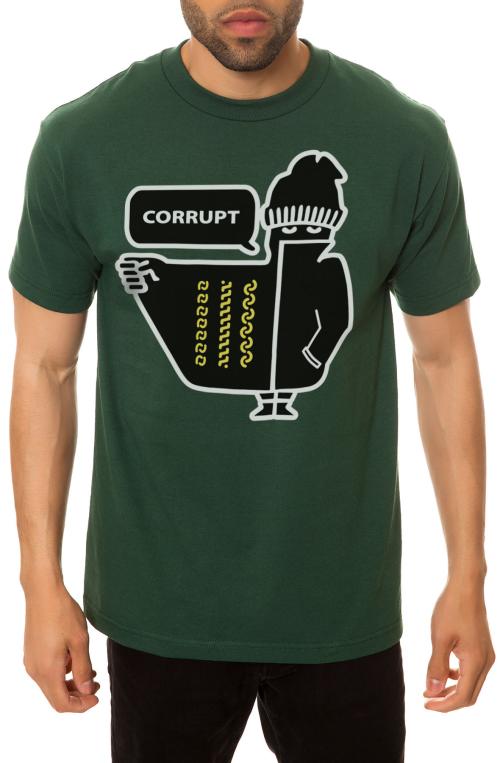 The Bandit Tee in Forest Green