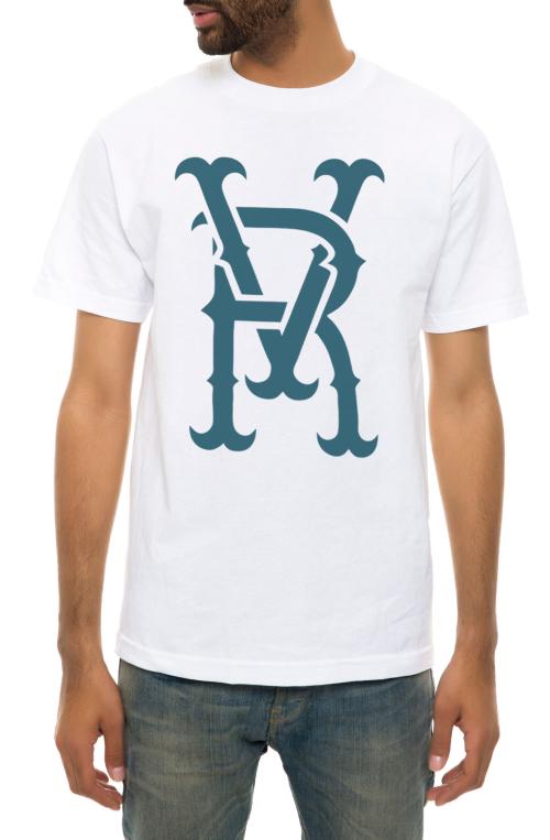 The V and R Tee in White