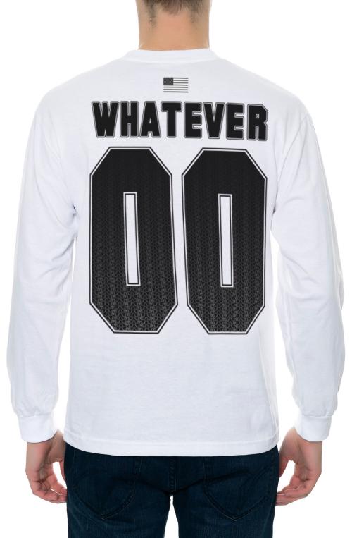 The Shrug Jersey Long Sleeve Tee in White