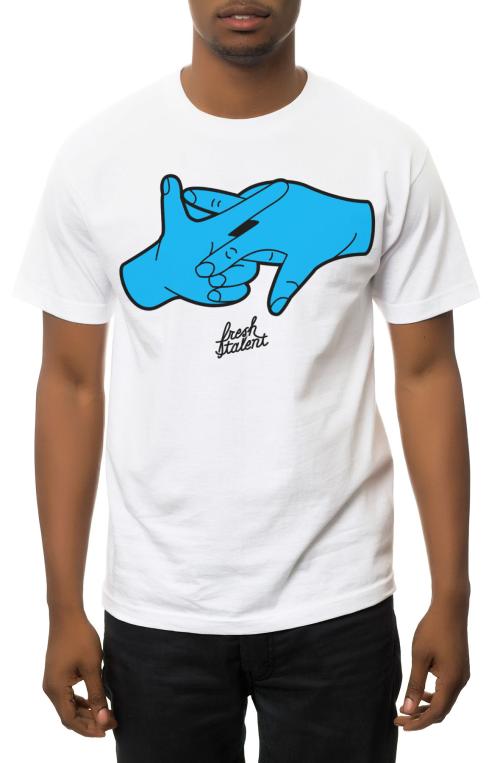The Scissors Tee in White