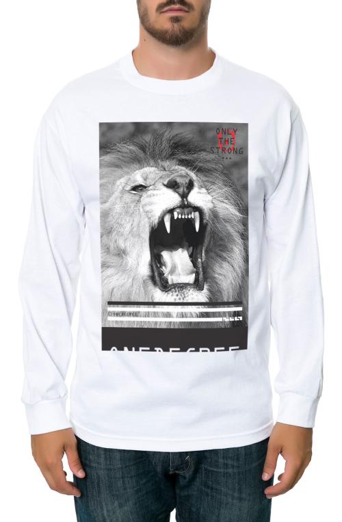 The Aggression 2 Long Sleeve Tee in White