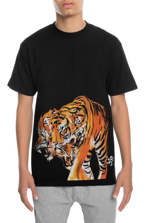 The Cubist Tiger Tee in Black