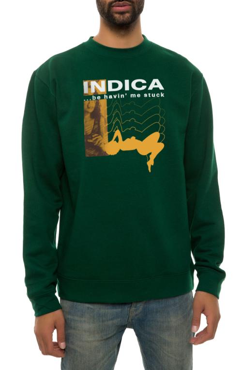 The Indica Crewneck Sweatshirt in Green