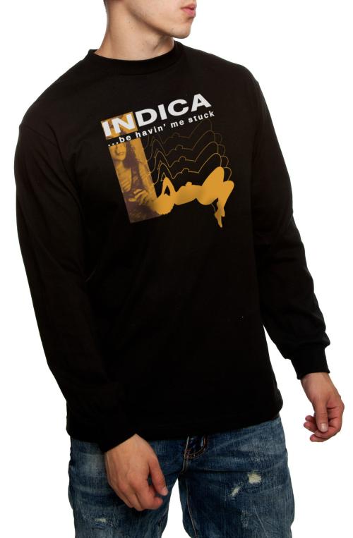 The Indica Long Sleeve Tee in Black
