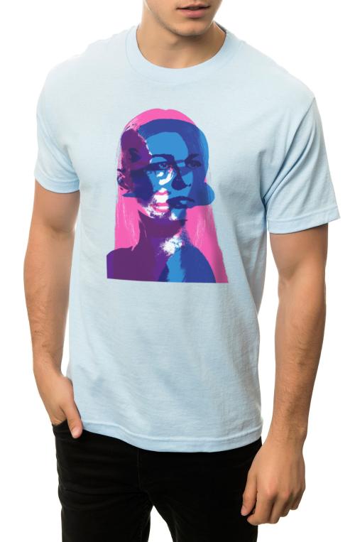 The Female Bonding Tee in Powder Blue