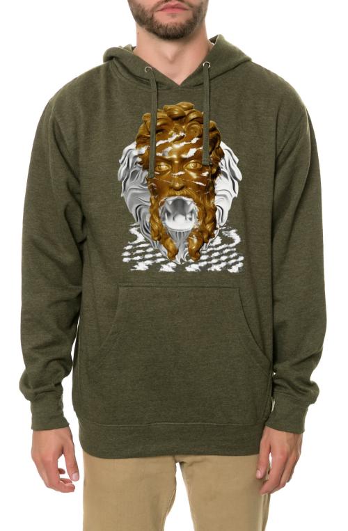 The Mouth That Roared Hoodie in Army Green