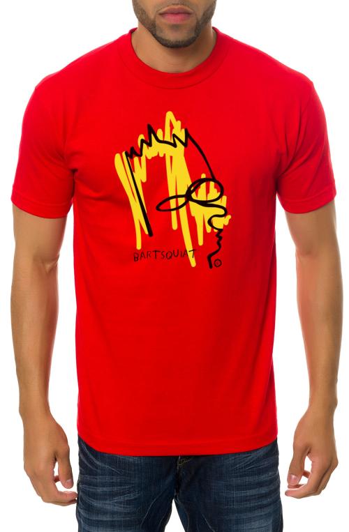 The Bartsquiat Tee in Red