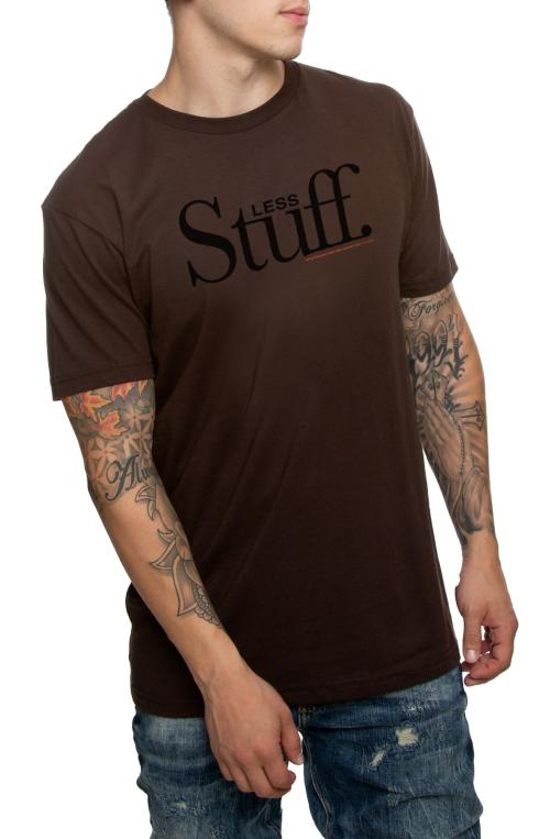 The Less Stuff Tee in Dark Chocolate