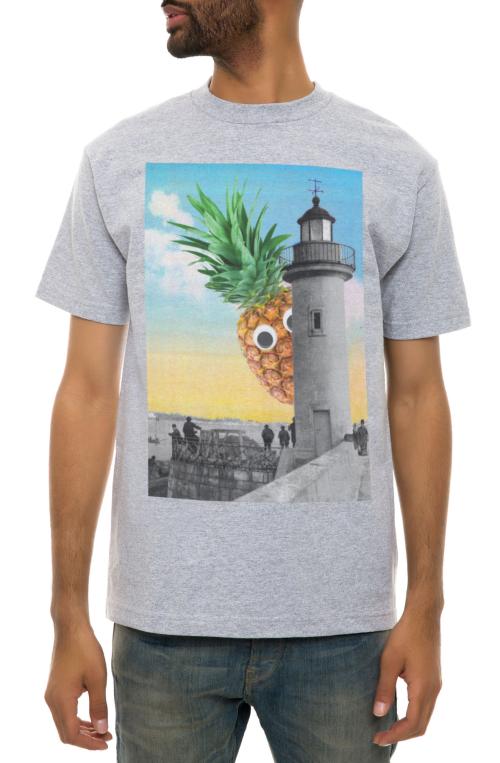 The Watching Over Tee in Heather Grey