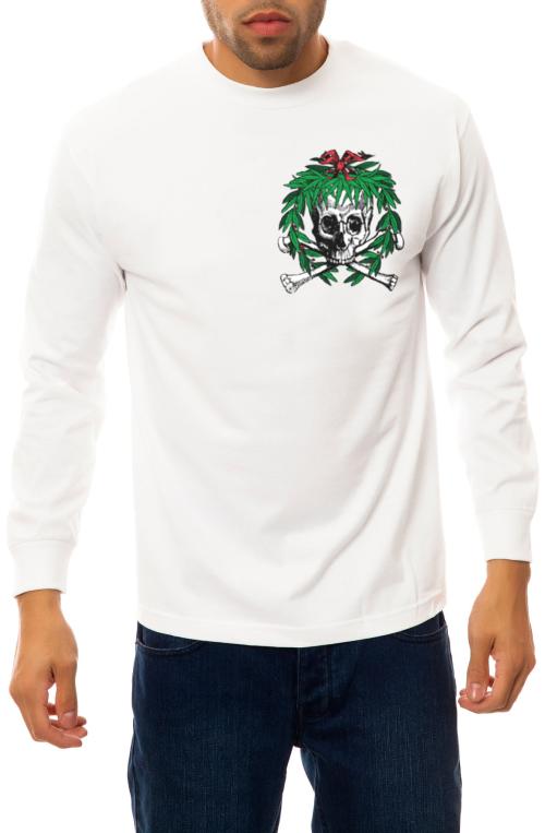 The Tis the Season Long Sleeve Tee in White