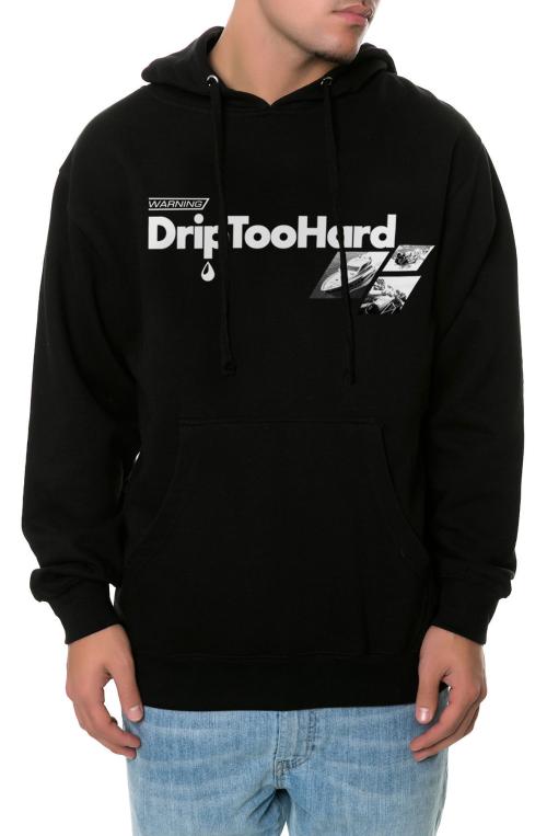 The Drip Too Hard Hoodie in Black