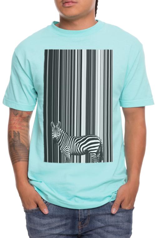 The Zebra Stripes Tee in Mint