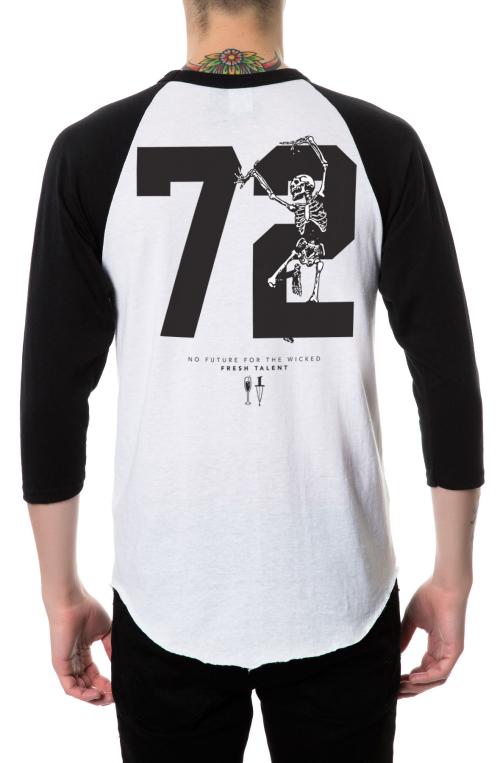 The Anti You Raglan in Black and White