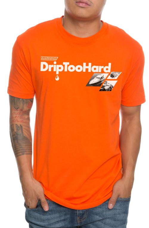 The Drip Too Hard Tee in Orange