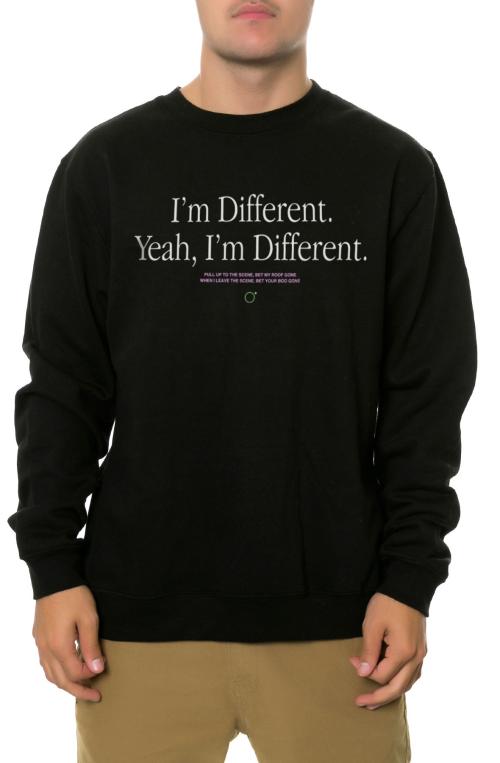 The Im Different Crewneck Sweatshirt in Black