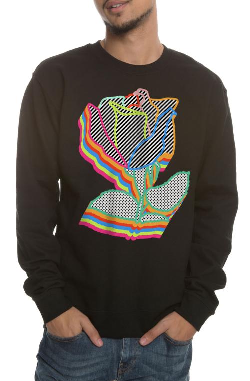 The Scribbling Away Crewneck Sweatshirt in Black