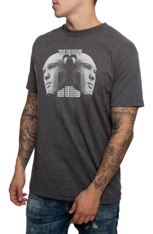 The Fear the Future Duo Tee in Charcoal Heather