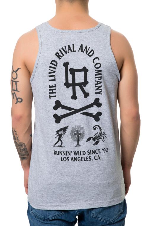 The New Bones Tank Top in Heather Grey