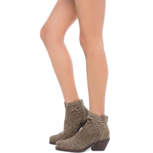 Jeffrey Campbell Surat Taupe Heel Booties Taupe