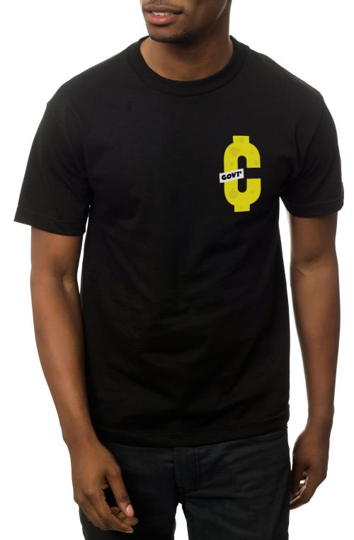 The Government Cheese Logo Tee in Black