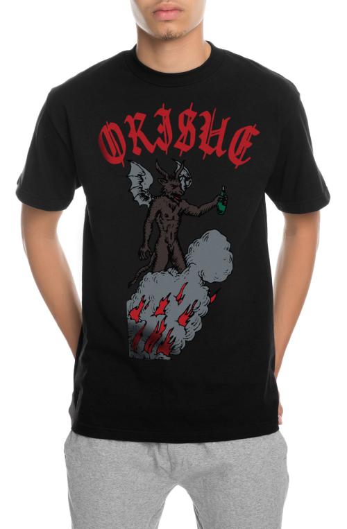 The Drinkin Devil Tee in Black