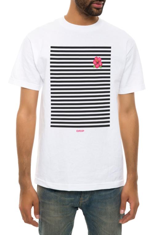 The Flower Drip Tee in White