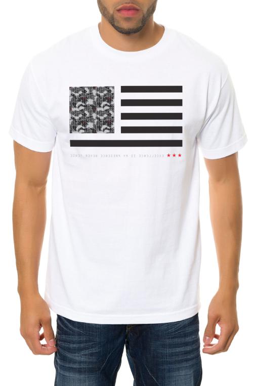 The Camo Stripes Tee in White