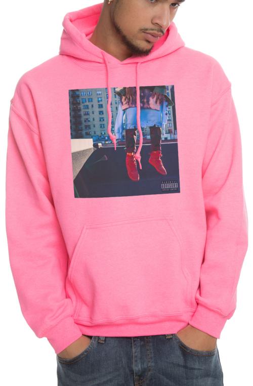 The Brwnskin Hoodie in Safety Pink