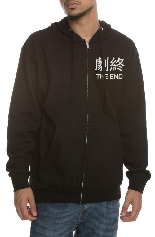 The End Zip-Up Hoodie in Black