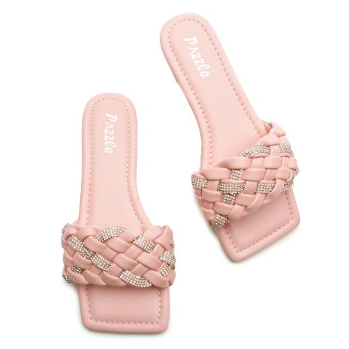 Frenzy-03 Squared Toe Sandals