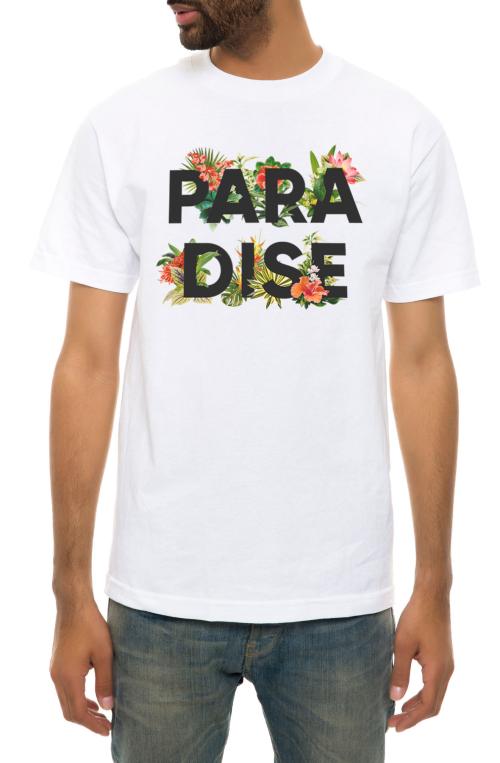The Paradise Floral Tee in White