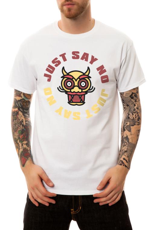 The Just Say No Tee in White