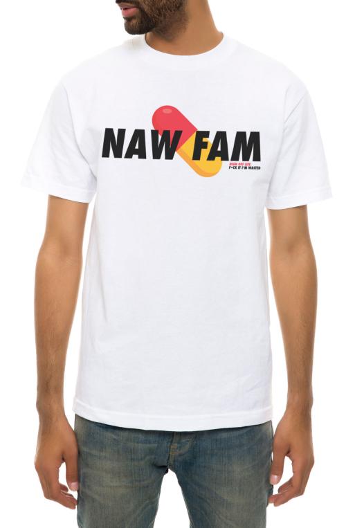 The Naw Fam Tee in White